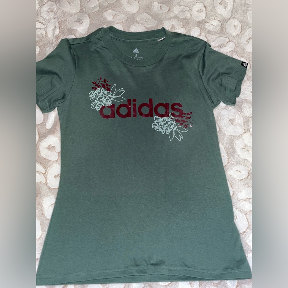 Green Adidas shirt